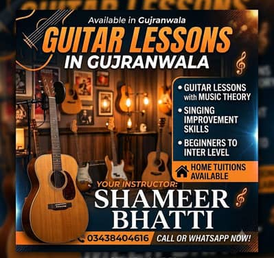 Guitar Teacher Available In Gujranwala