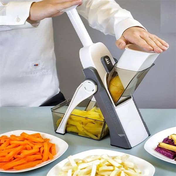Legacy Deals Professional Mandoline Slicer & Vegetable Cutter Dicer Chopper| Multifunctional Safe Hand Kitchen Food Processor Chopper With 4 Modes 100+ Thickness| Hand Press Push Chopper Grater Shredding Artifact Ideal for Fruits, Vegetables, and Potatoes