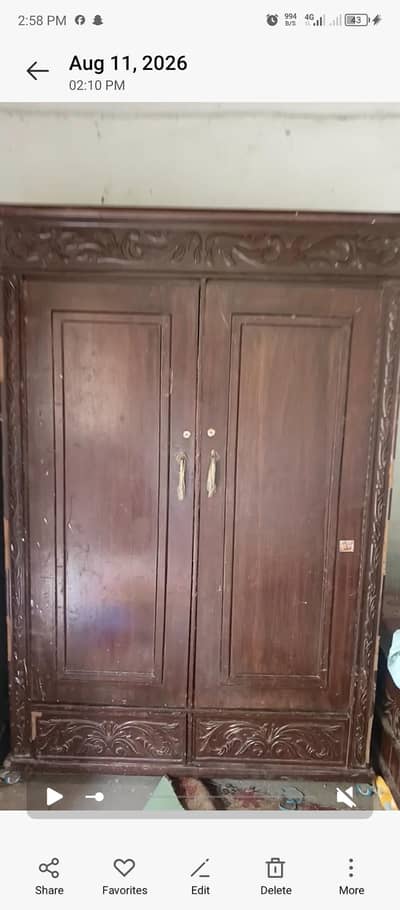 Wood wadrobe