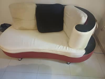 7 seater designer original leather sofa set with center table