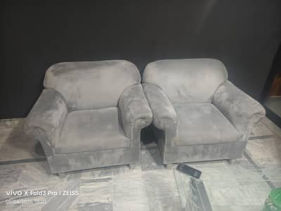 sofa set 5 seater valvet almost new office used