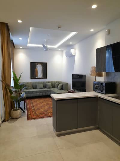 1 bed fully furnished apartment for rent in **Zameen Quadrangle**, Gulberg