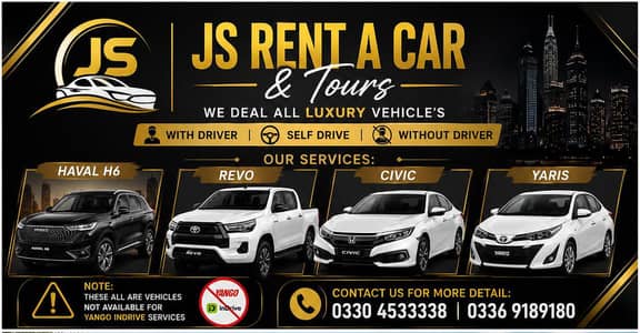 Rent a Car, Car Rental, Without Driver , Haval H6 , Revo , Civic ,Vigo