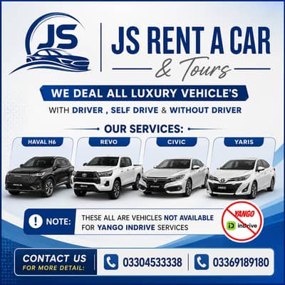 Rent a car Rawalpindi , BRV , V8 , Corolla , Civic, Prado, Revo, Jeep