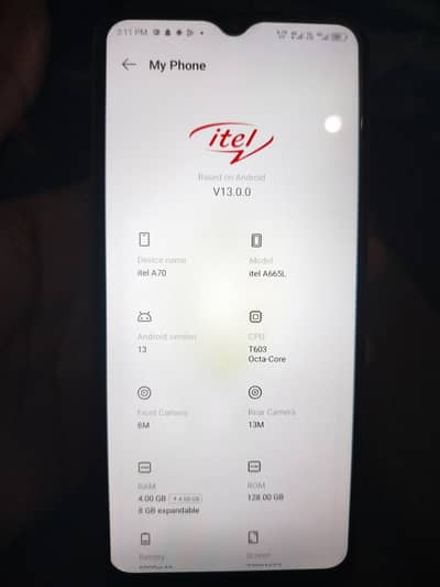 Itel A70