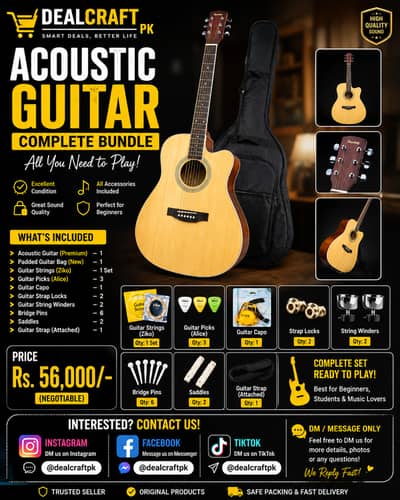Urgent for sale best great sounds and new condition acoustic guitar
