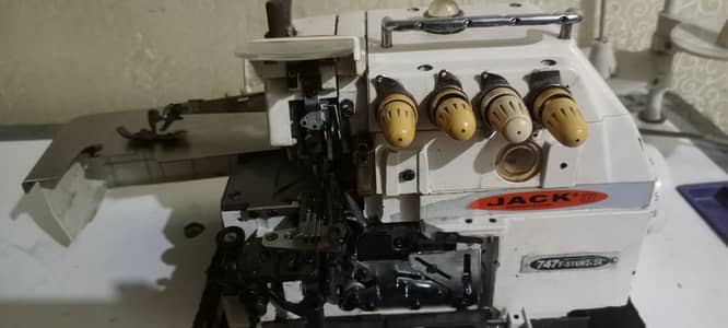 Jack 747F Industrial Overlock & Peeko Machine For Sale