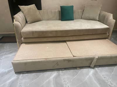 3 seater sofa with sliding bed