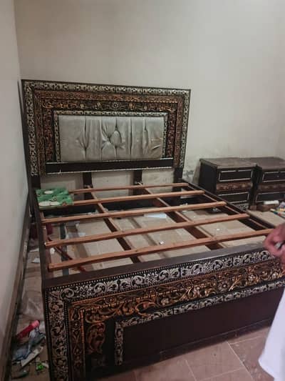 Bed, dressing, cupboard