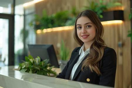 need Female receptionist