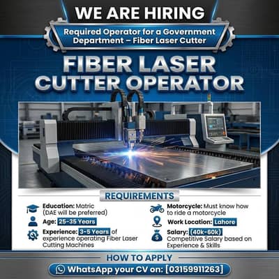 Fiber Laser Cutter Operator