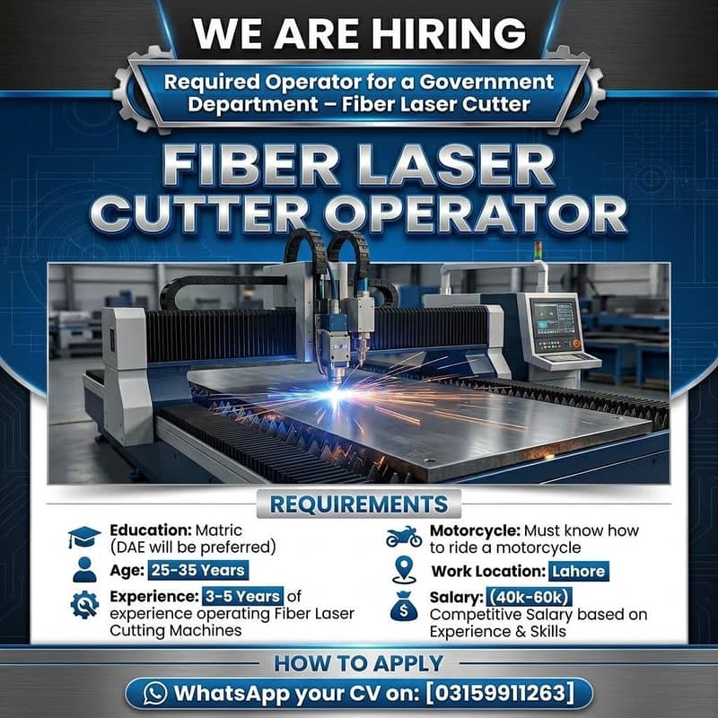 Fiber Laser Cutter Operator 0