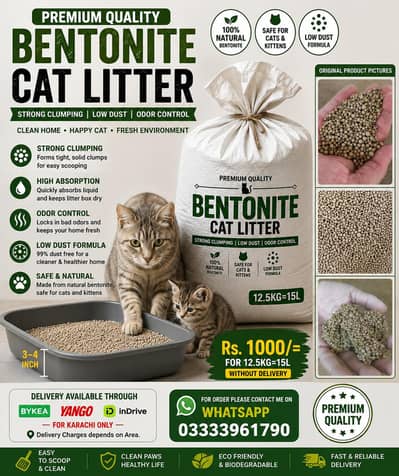 Cat Litter [Limited Stock] | Bentonite | Unscented