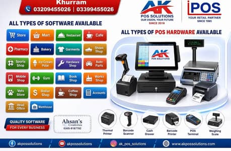 Restaurant POS Software, Retail Management, Pharmacy Store, Cafe