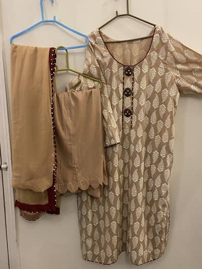 3 piece stitched suit