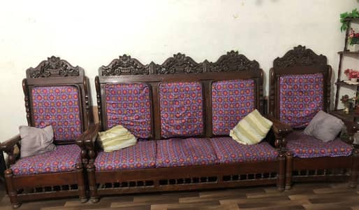 wood sofa