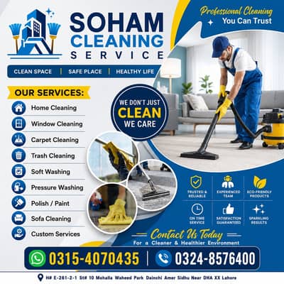 Sofa,Carpet,Window & Pressure Washing Home & Office Cleaning Services