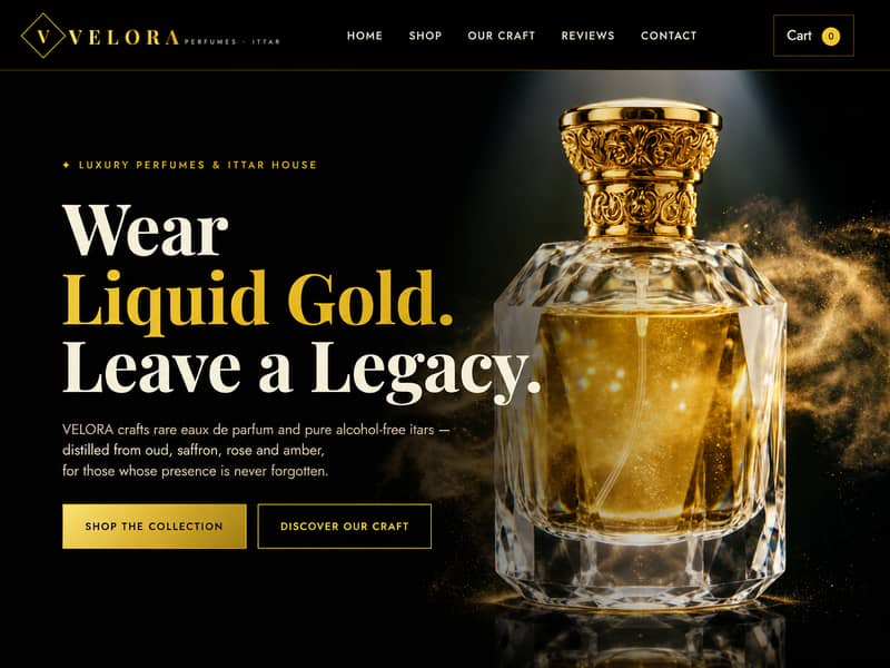 Luxury Perfume E-Commerce Website Development 5