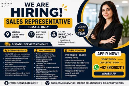 B2B Sales Representative (female)