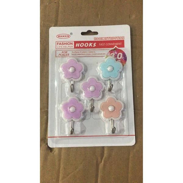 Heavy Duty Wall Hooks – pack of 5