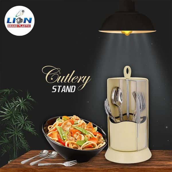 Cutlery Box Kitchen Utensil Holder with Magnetic Steel Stand for spoons, forks and serving utensils