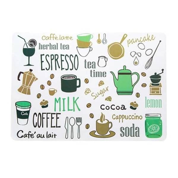 Waterproof Table Mat Plastic Heat-Resistant Pad Creative Printed Place Mat