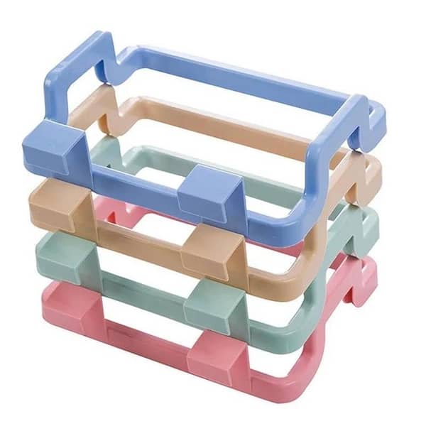 Kitchen Cabinet Door Garbage Holder Trash Bag Garbage Holder Plastic Bracket Towel Hanging Holder Clip Organizer for Smart Kitchen