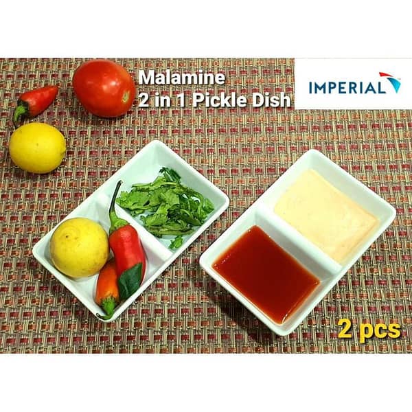 White commercial small dishes melamine flavor disc evacuation disc saga sauce sauce saucer dish dish plastic tableware Pack Of 2 Pcs