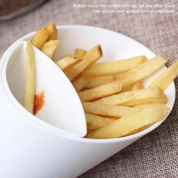 French Fries Shelf Holder Assorted Sauce Chips Ketchup Jam Snack Cone Dip Cup Tableware Serve Holder Potato Kitchen Tools