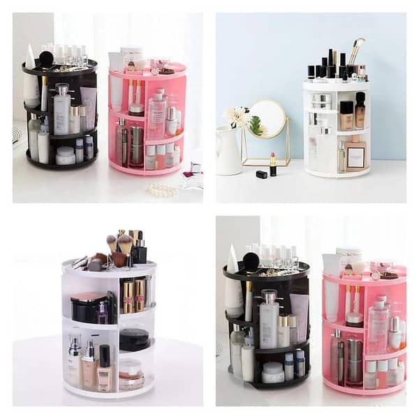 360° Rotating Makeup Organizer Stand for Cosmetics