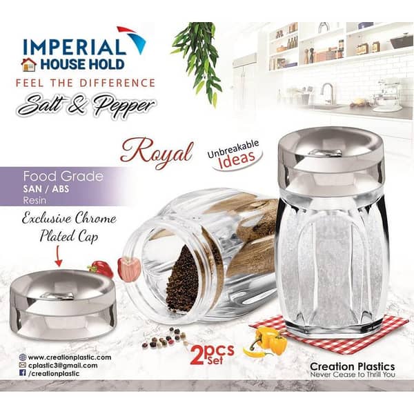 2 Pcs Salt and Pepper Shakers - Modern Kitchen