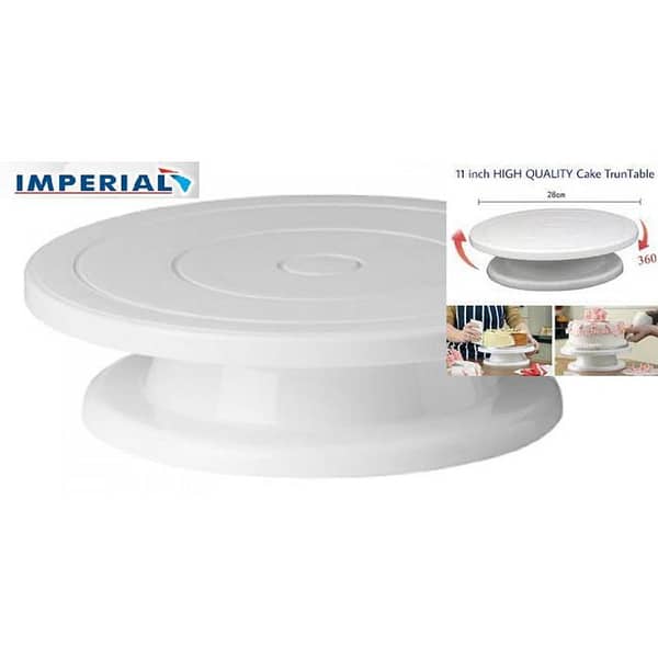 11 inch High quality Rotating Cake Turntable, Turns Smoothly Revolving Cake Stand Cake Decorating Kit Display Stand Baking Tools Accessories Supplies for Cookies Cupcake, cake turn table