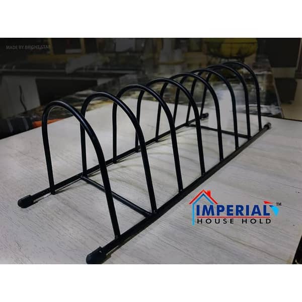 Plate and Dish Rack/Organizer Bronze Rack for Kitchen and Dining