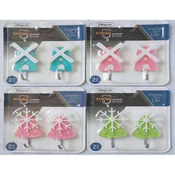Set of Two Plastic Hooks for Key Chain