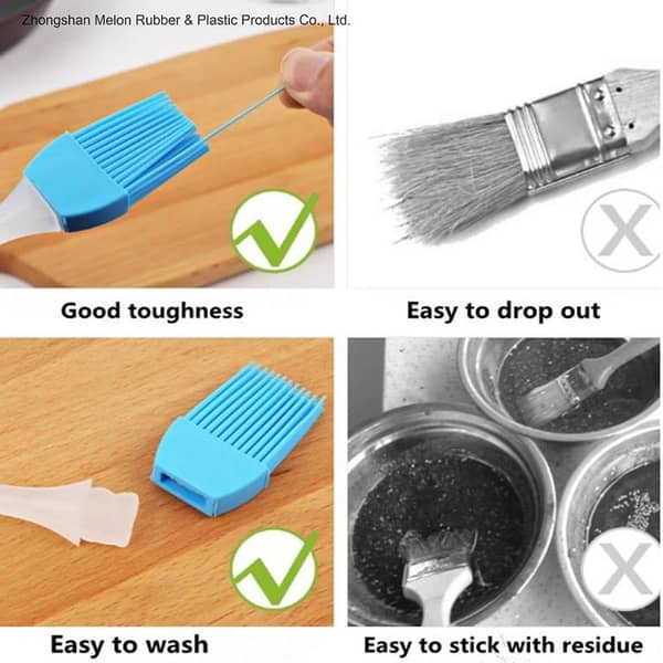 Barbecue Brush - High-Temperature Silicone Oil Brush for Baking, Cooking and Grilling (Newest Non-Linting) Brand: Bar Bar Barbeque Brusher