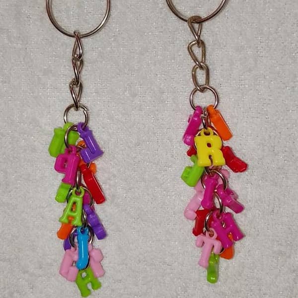 Alphabetical Keychain for Girls, Boys and Kids – Handbag Decoration Gift