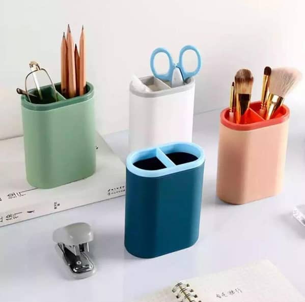 Pen Holder, Desk Organizer for Pens, Pencils and Brushes – Stationery Stand