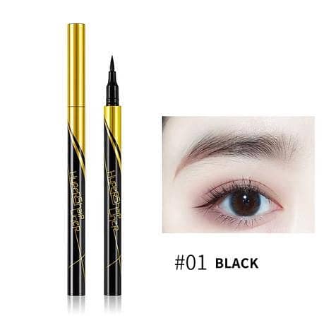 Laonim Quick-Drying Eyeliner Long-Lasting Waterproof Non-Smudge Non-Fading Brown Cream Thin-Tip Liquid Eyeliner RA5482