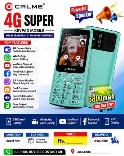 **Calme 4G Super Mobile**