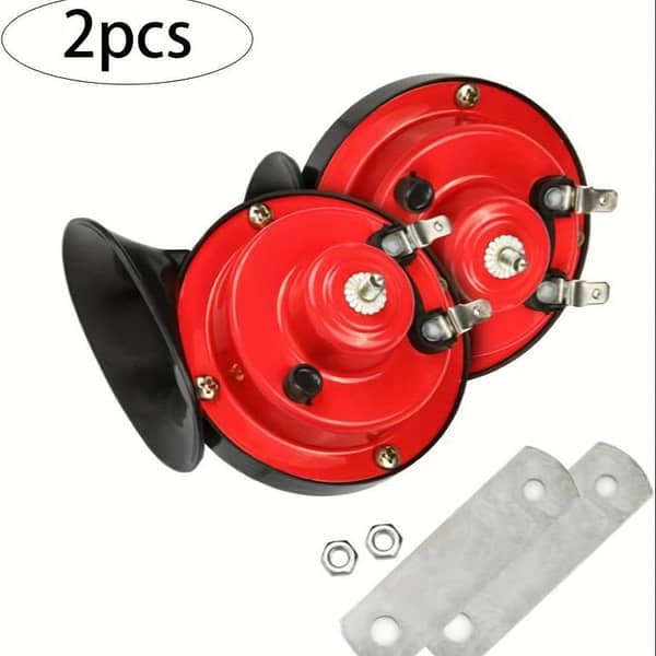 Universal 12V Snail Horn Speaker by JFR AUTOS – Compact and Loud with Metal Body and ABS Coating for Cars, Motorcycles, SUVs, and Trucks
