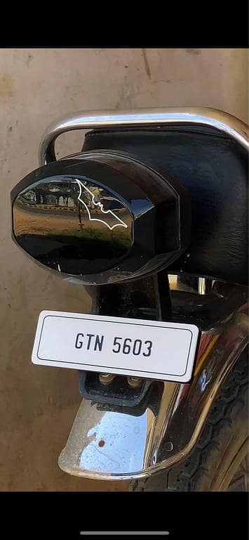 Custom Bike Number Plate | Personalized Acrylic Plate with Your Number | JFR autos