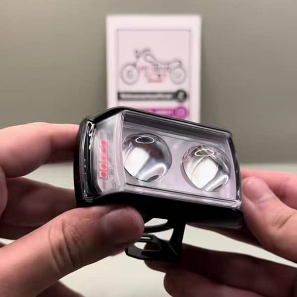 JFR STICKER ZONE 8-Function 12W Motorcycle LED Fog Driving Spot Lights - 15000 Lumens, 3000K/6000K Color Options