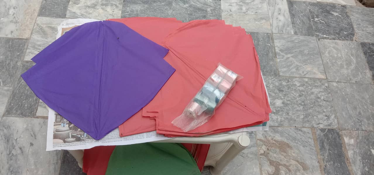 15 عدد کاغذی پتنگیں / گڈا پیک (مختلف رنگ) 2