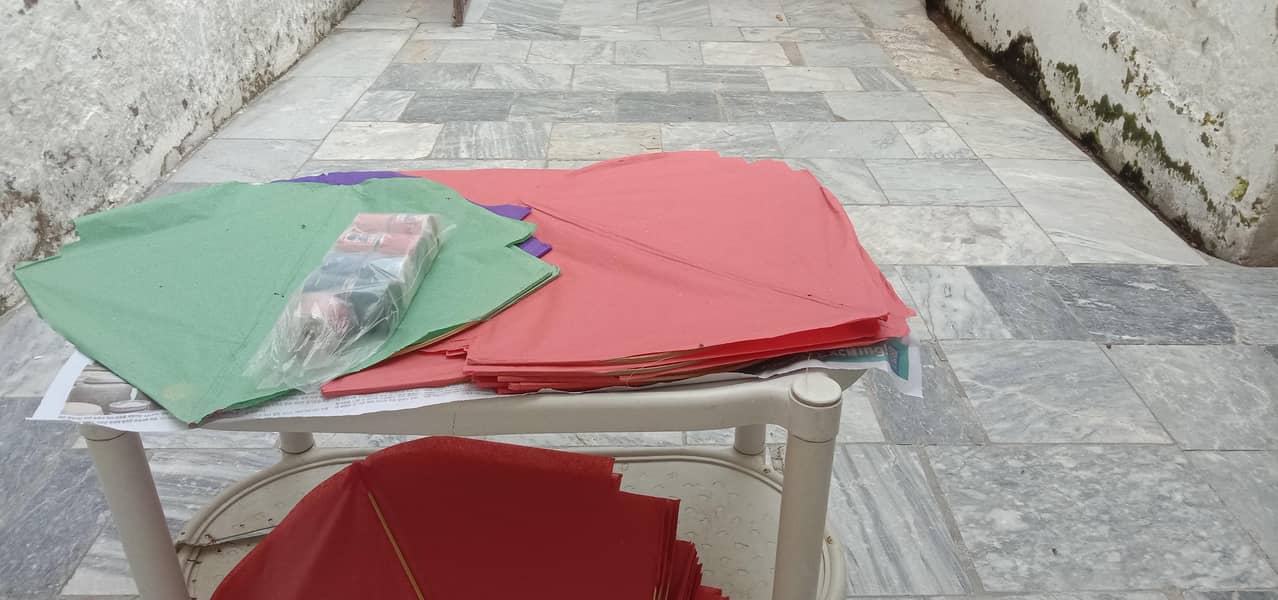 15 عدد کاغذی پتنگیں / گڈا پیک (مختلف رنگ) 3