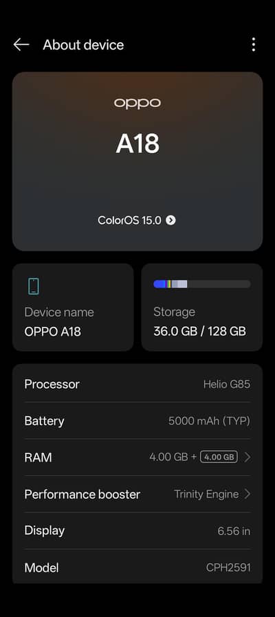 OPPO A18