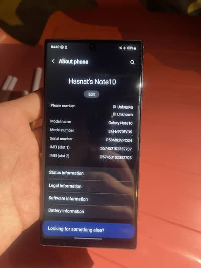 Samsung Mobile Note 10 Plus