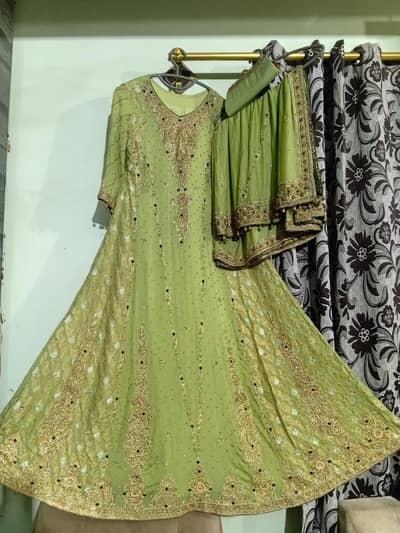 Beautiful Customized Pistachio Green Valima Maxi for Sale 