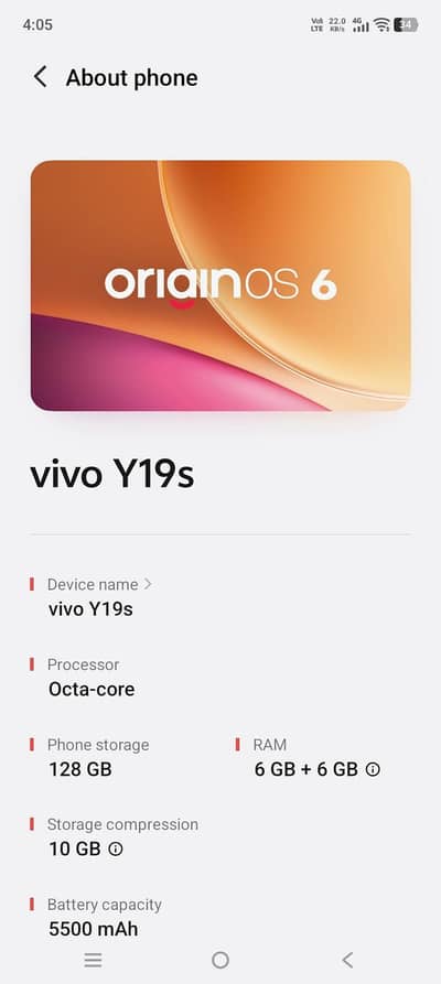 Vivo Y19s
