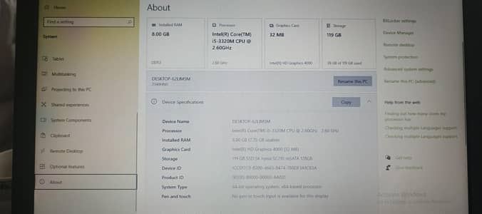 Lenovo Thinkpad T430 Core i5 8gb Ram 119Gb SSD Blac