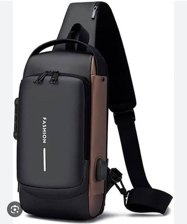 Anti Theft Cross Body Bag Waterproof Shoulder Chest Sling Bag with USB Charging Port Hidden Zipper Secure Travel Crossbody Bag for Men and Women